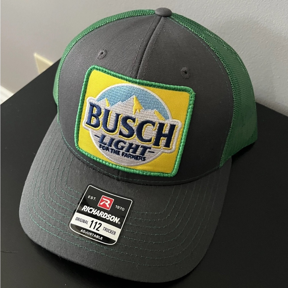 Busch Light Beer For The Farmers Richardson 112 Snapback Trucker Hat